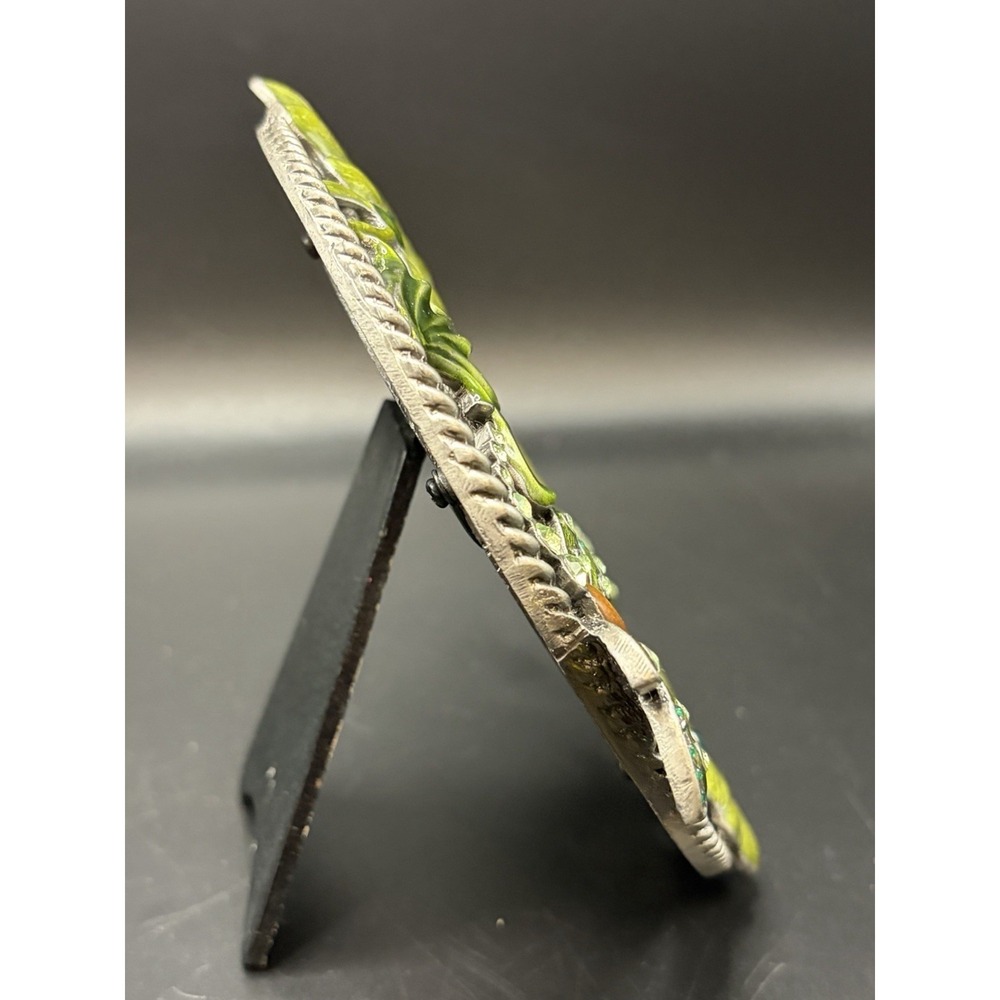Dragonfly/ Flowers Crystal Rhinestones/Melissa&Louise Metal Picture Frame Decor - Picture 10 of 16
